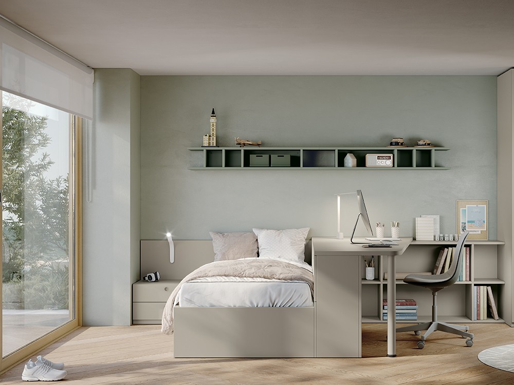 Cama con escritorio Stay Young 22 de Antaix - 3