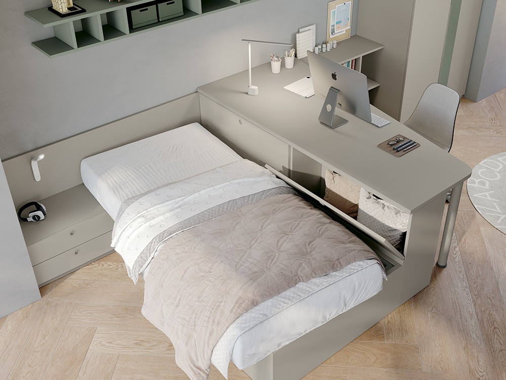 Cama con escritorio Stay Young 22 de Antaix - 2