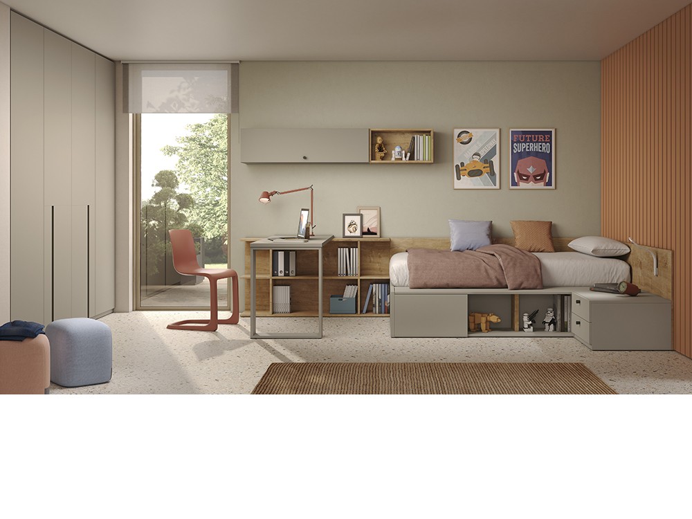 Cama con escritorio Stay Young 23 de Antaix - 3