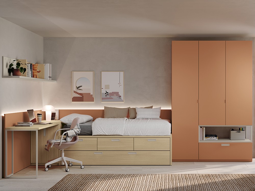 Cama compacta con arrastre Stay Young 27 de Antaix - 2