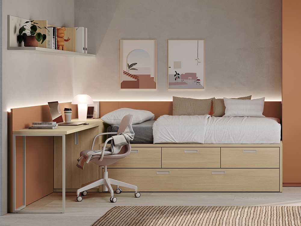 Cama compacta con arrastre Stay Young 27 de Antaix - 1