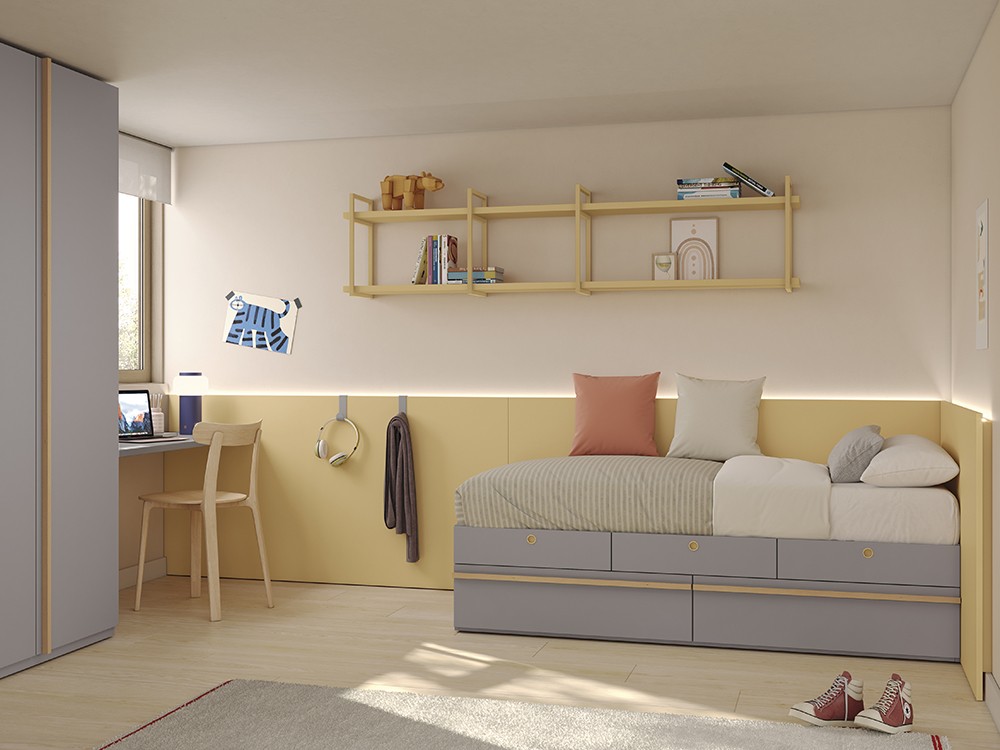 Cama compacta con arrastre Stay Young 28 de Antaix - 2