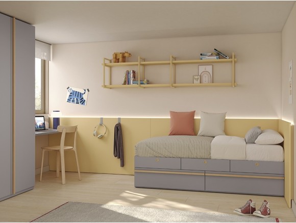 Cama compacta con arrastre Stay Young 28 de Antaix - 2