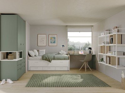 Cama compacta con arrastre Stay Young 29 de Antaix - 2