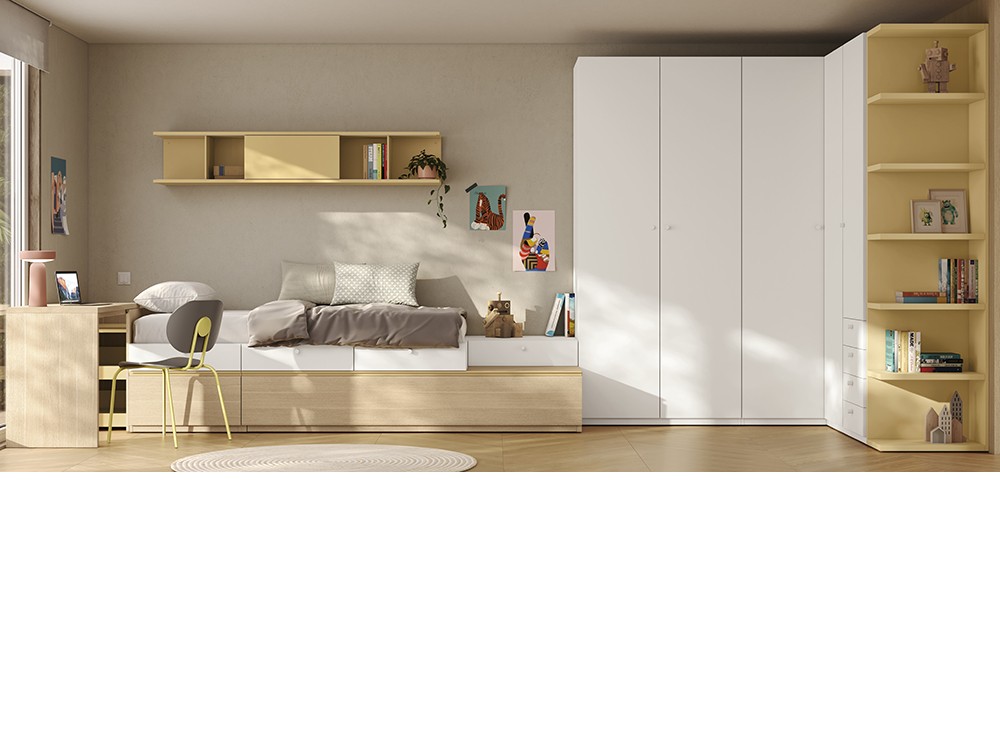 Cama con escritorio extraíble Stay Young 31 de Antaix - 5