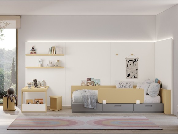 Cama compacta con cajones Stay Young 34 de Antaix - 2