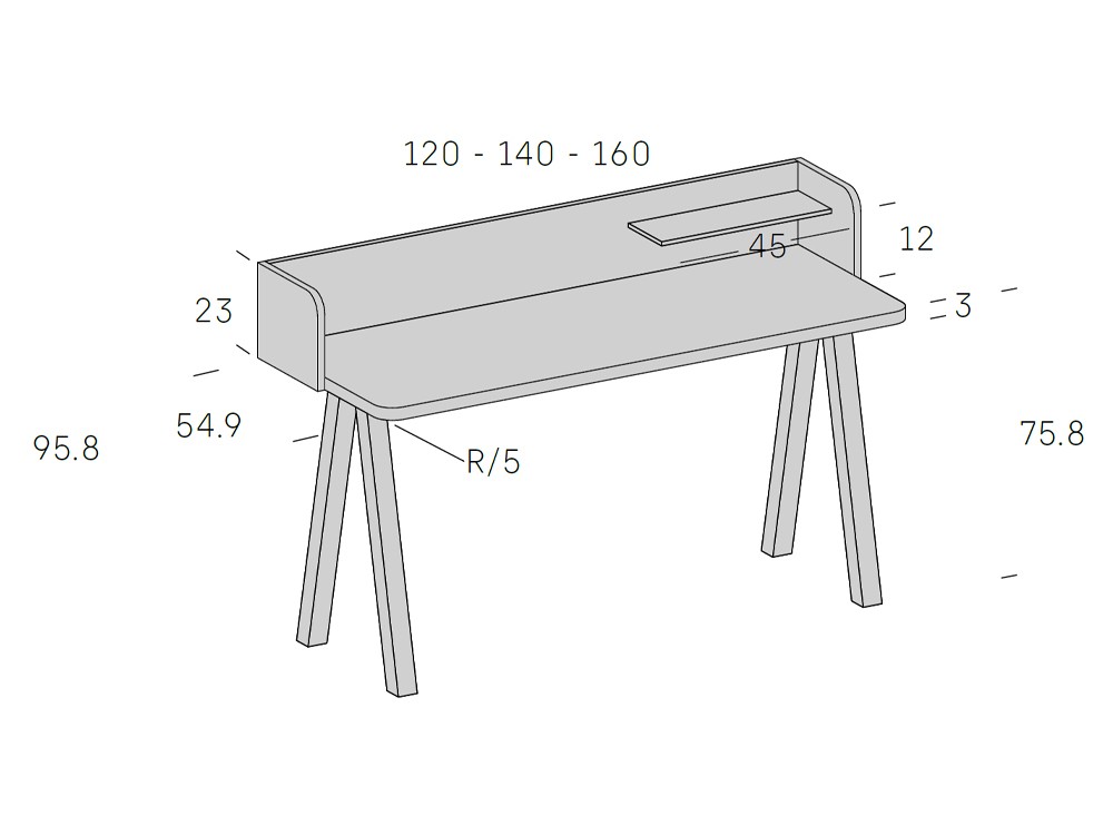 Escritorio Twin Stay Young 41 de Antaix - 11