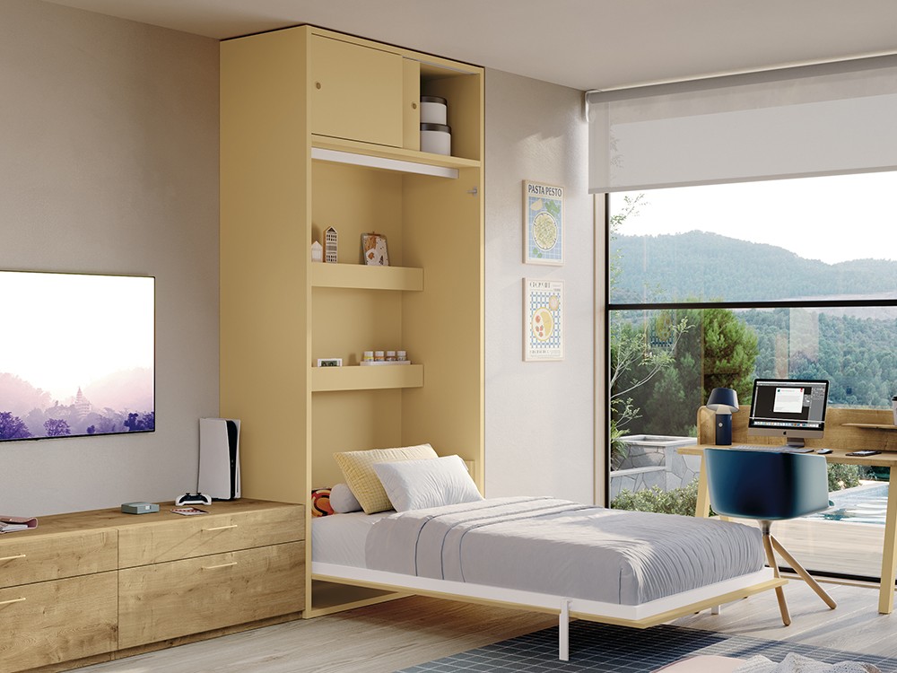 Cama abatible con altillo 105cm Stay Young 42 de Antaix - 2