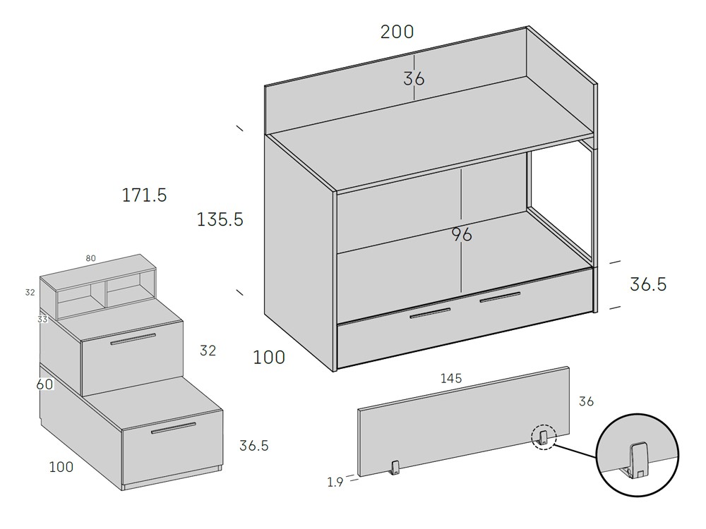 Litera Aken con arrastre Stay Young 45 de Antaix - 13
