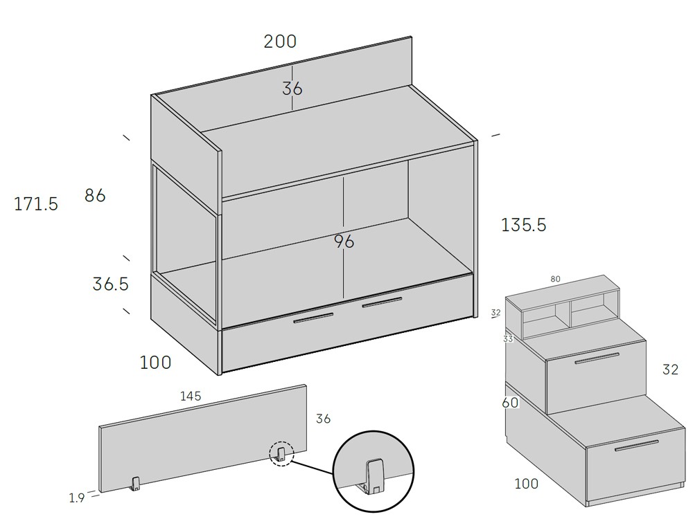 Litera Aken con arrastre Stay Young 45 de Antaix - 12