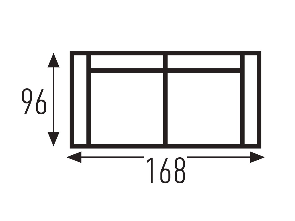 Sofá cama con sistema italiano de apertura y colchón de 14 cm Ítalo de Mopal - 4