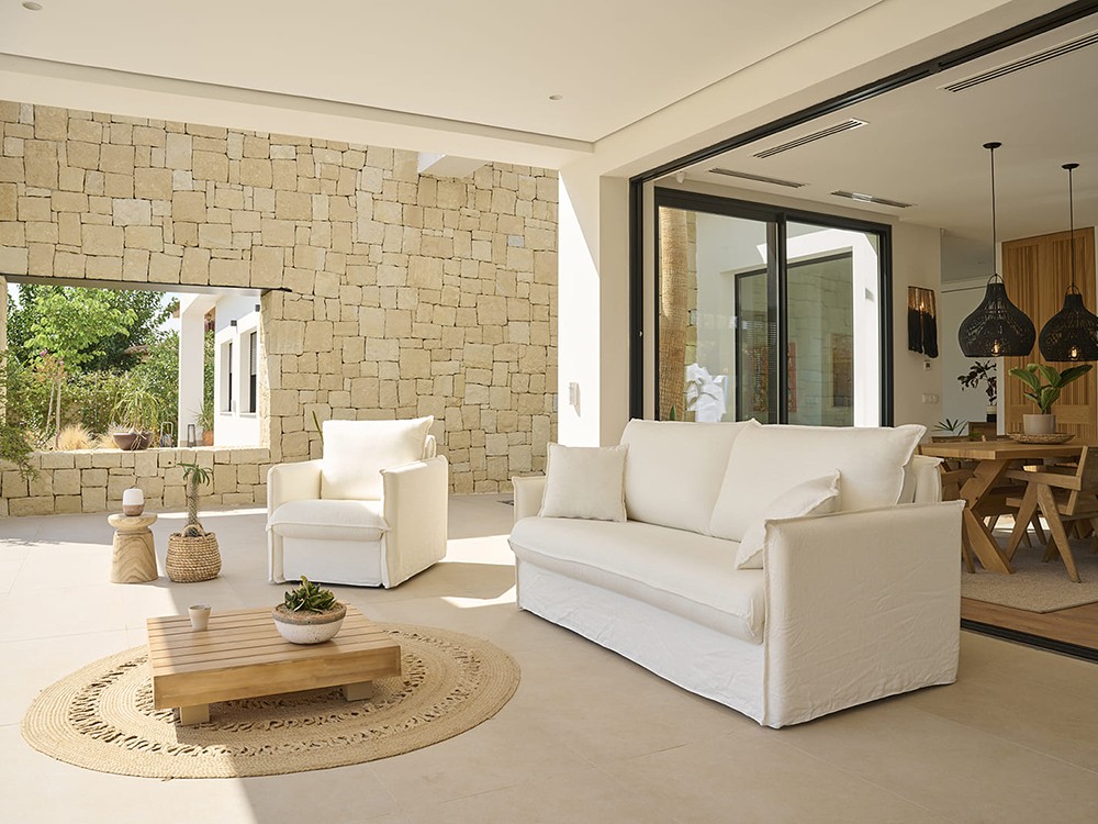 Sofá cama de lino Grace