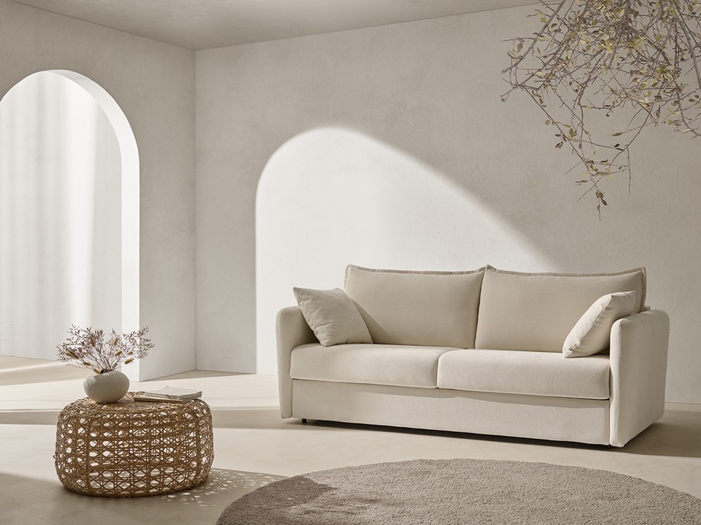 Sofá cama de apertura italiana con colchón de 18cm de grosor Chanel de Mopal - 1