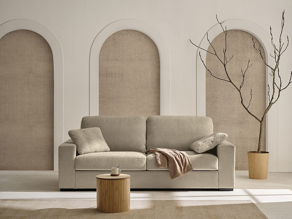 Sofá cama de apertura italiana con colchón de 16cm de grosor Bari de Mopal - 1