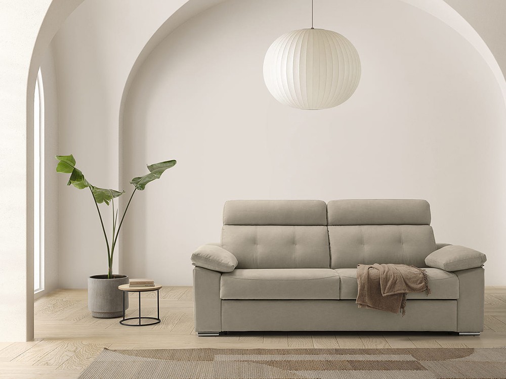 Sofá cama de apertura italiana con colchón de 16cm de grosor Nerea de Mopal - 1