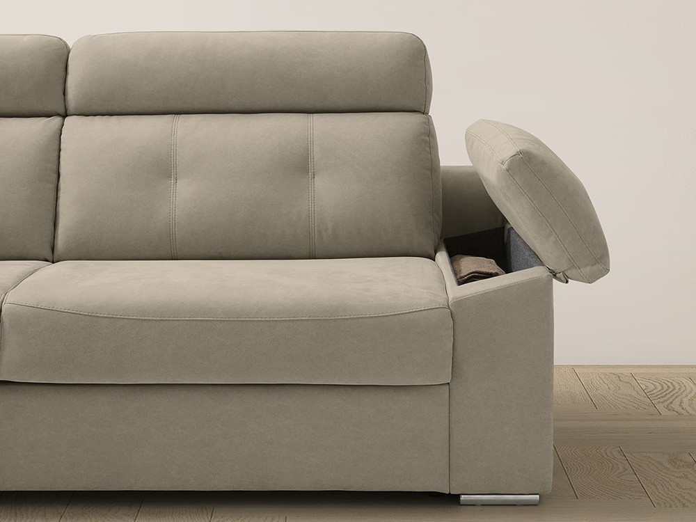 Sofá cama de apertura italiana con colchón de 16cm de grosor Nerea de Mopal - 5
