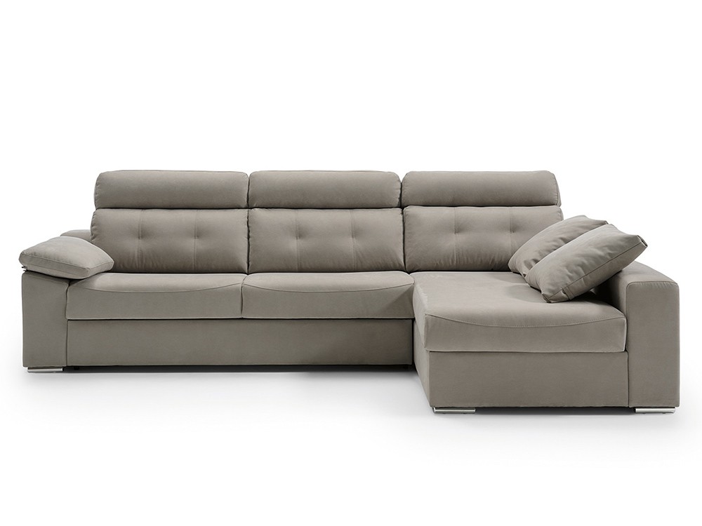 Sofá cama de apertura italiana con colchón de 16cm de grosor con chaiselong Nerea de Mopal - 3