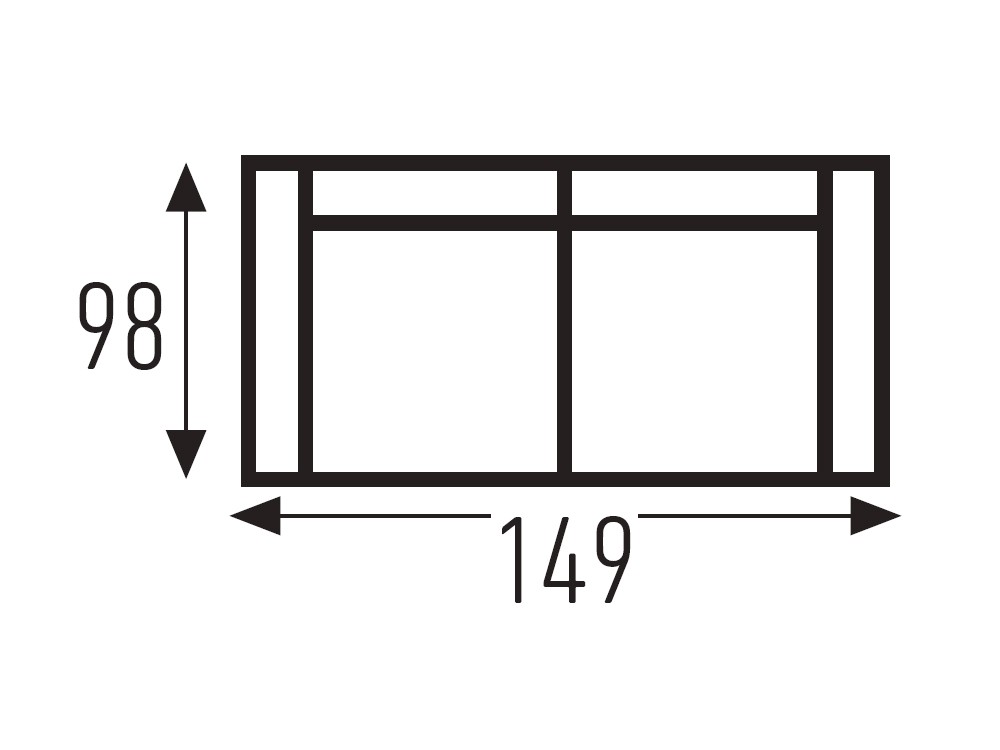 Sofá cama de ancho reducido de apertura italiana con colchón de 16cm de grosor Rhin de Mopal - 6