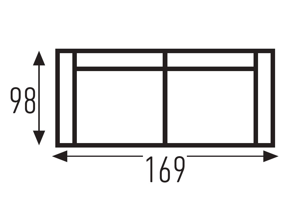 Sofá cama de ancho reducido de apertura italiana con colchón de 16cm de grosor Rhin de Mopal - 7