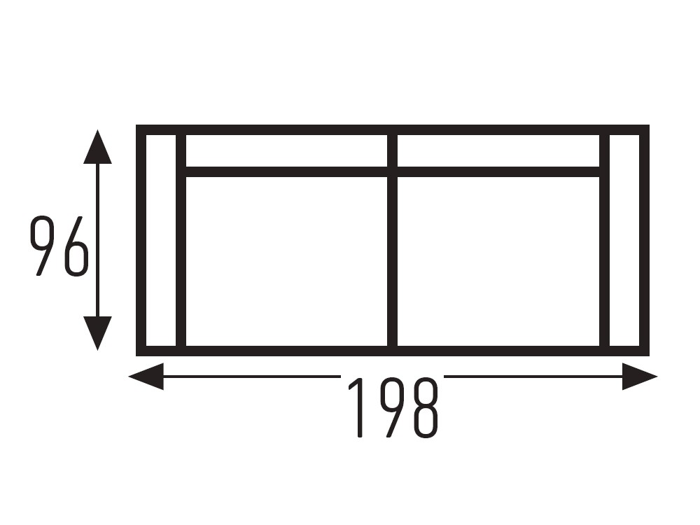Sofá cama de apertura italiana con colchón de 14cm de grosor Goya de Mopal - 7