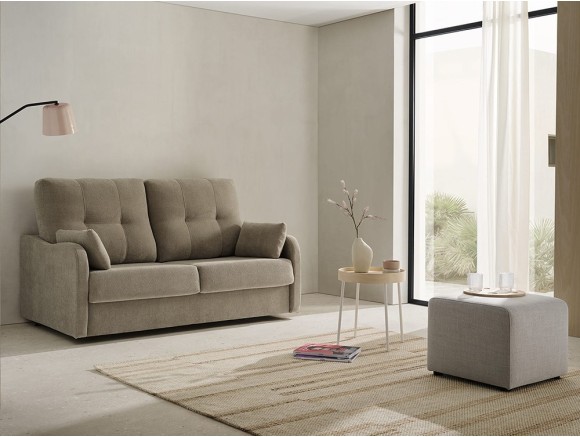 Sofá cama de ancho reducido de apertura italiana con colchón de 14cm de grosor Mini de Mopal - 1