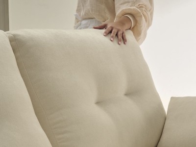 Sofá cama de ancho reducido con sistema de apertura semi-italiano y colchón de 12cm de grosor Dana de Mopal - 6