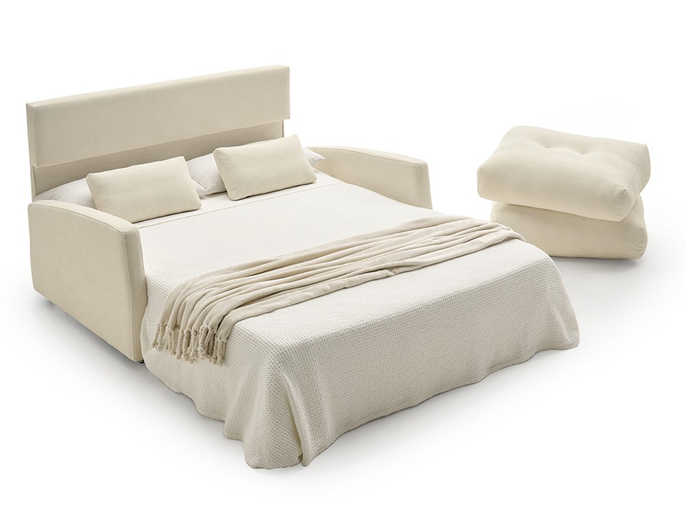 Sofá cama de ancho reducido con sistema de apertura semi-italiano y colchón de 12cm de grosor Dana de Mopal - 2