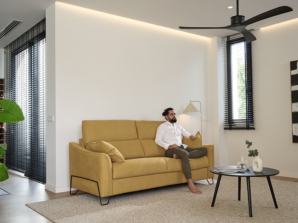 Sofá cama con sistema de apertura italiana y colchón de 18cm de grosor Adela de Mopal - 5