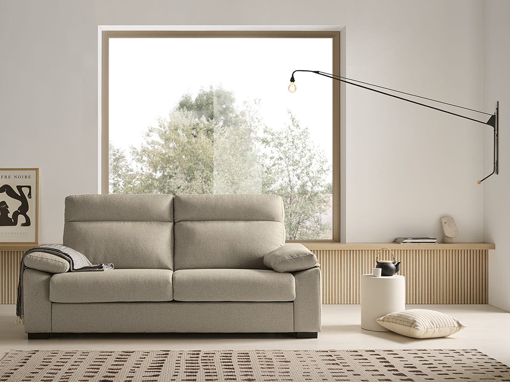 Sofá cama de apertura italiana con colchón de 15cm de grosor Tempo de Mopal - 1
