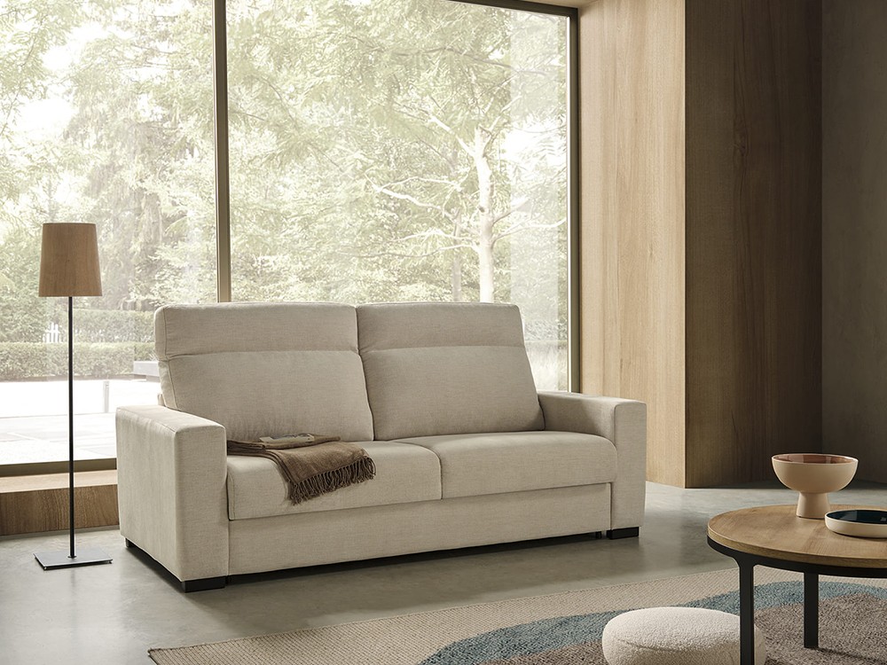 Sofá cama de apertura italiana con colchón de 15cm de grosor Crono de Mopal - 1