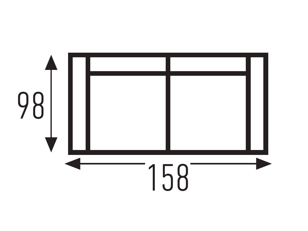 Sofá cama de apertura italiana con colchón de 15cm de grosor Crono de Mopal - 5