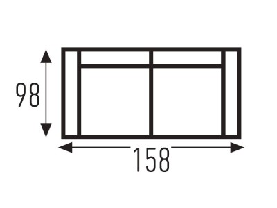 Sofá cama de apertura italiana con colchón de 15cm de grosor Crono de Mopal - 5