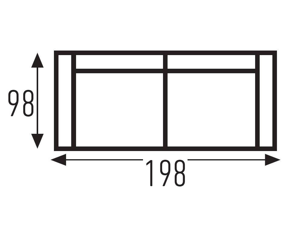 Sofá cama de apertura italiana con colchón de 15cm de grosor Crono de Mopal - 6