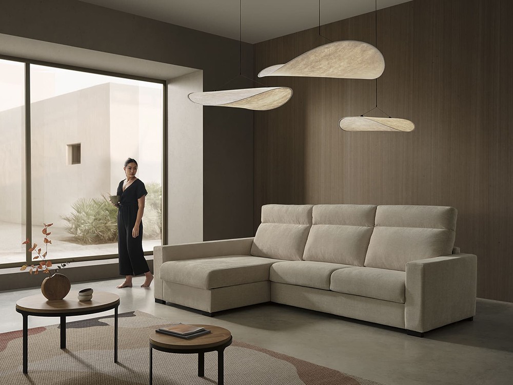 Sofá cama con Chaiselongue Crono