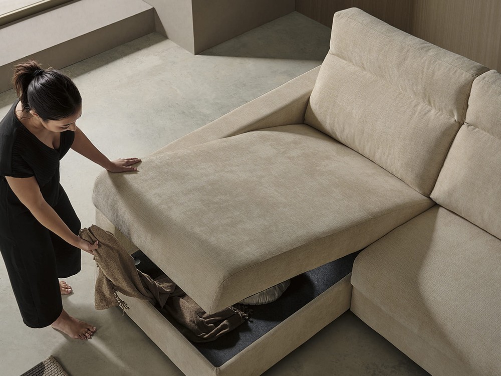 Sofá cama con Chaiselongue Crono