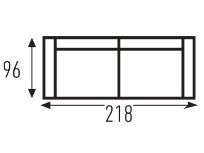 Sofá cama de apertura italiana con colchón de 14cm de grosor Thais de Mopal - 9