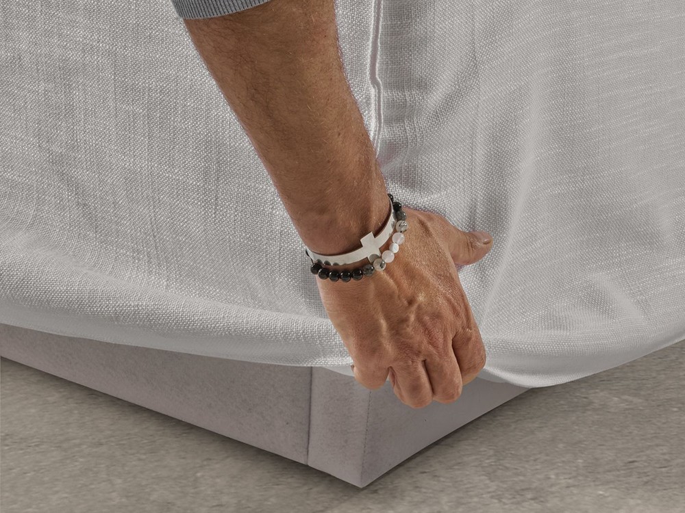 Sofá tapizado en lino Cotton de Bobbio - 9