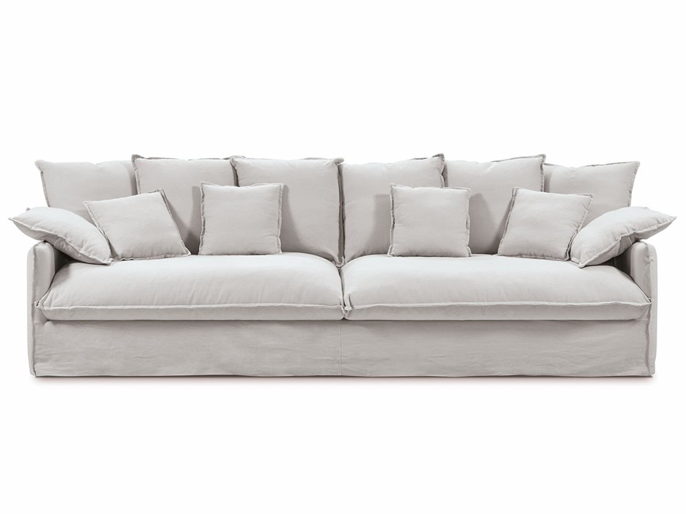 Sofá tapizado en lino Cotton de Bobbio - 2