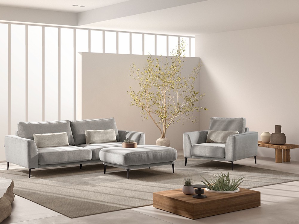 Sofá tapizado en textil Adagio de Bobbio - 2