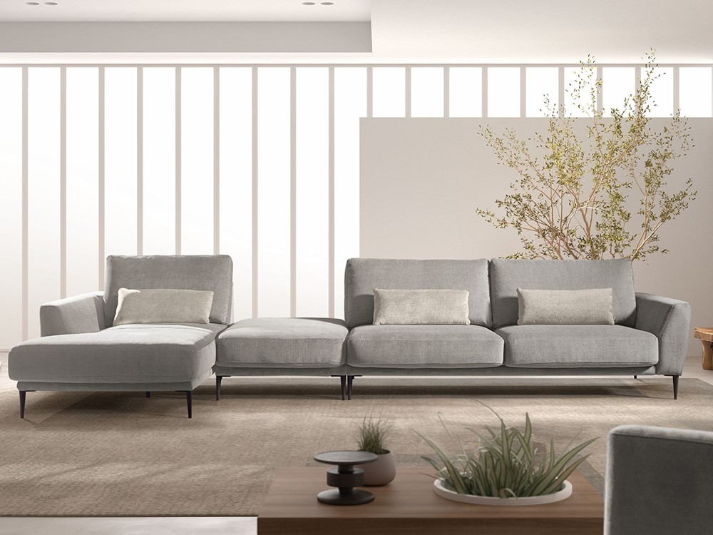 Sofá tapizado en textil Adagio de Bobbio - 11
