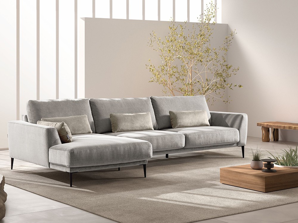 Sofá tapizado en textil Adagio de Bobbio - 12