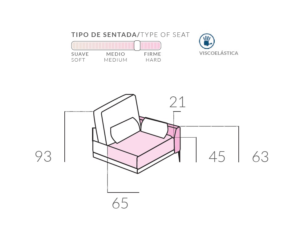 Sofá modular chaiselongue Adagio de Bobbio - 3