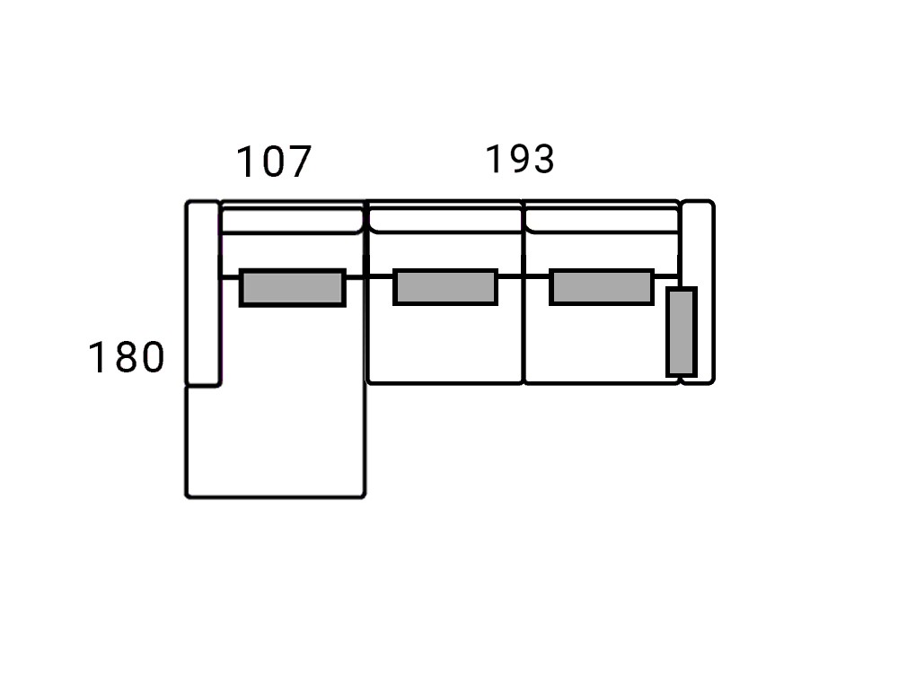 Sofá modular chaiselongue Adagio de Bobbio - 7