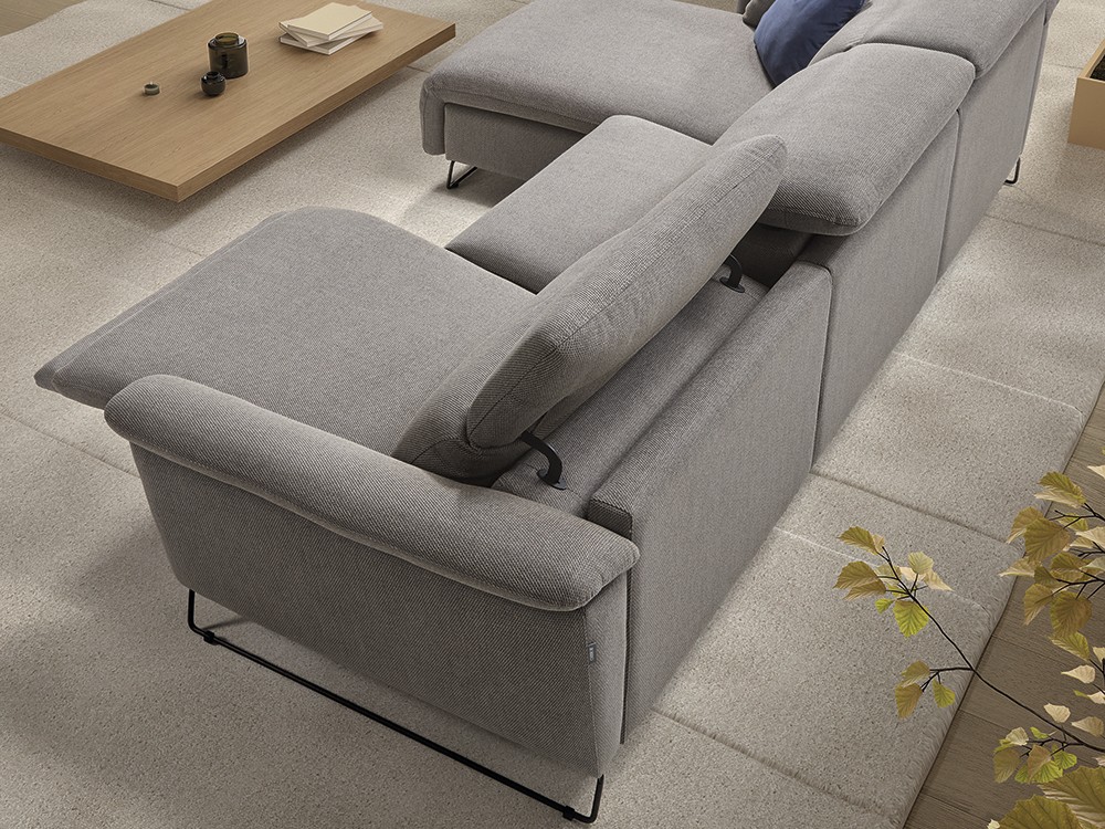 Sofá relax modular con chaiselongue Ashley de Bobbio - 4