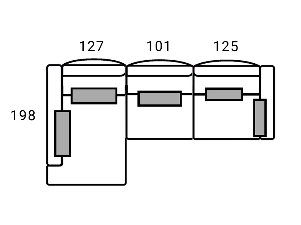 Sofá chaiselongue Beatrice de Bobbio - 8
