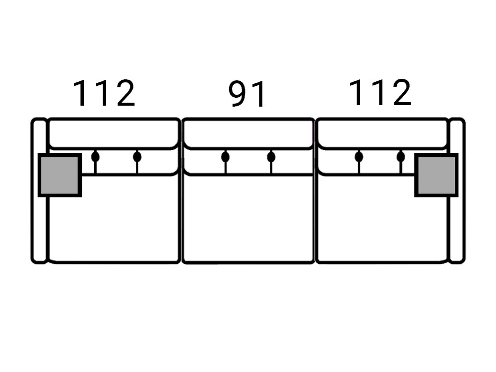 Sofá tapizado en piel fijo, deslizante o relax Claudia de Bobbio - 4
