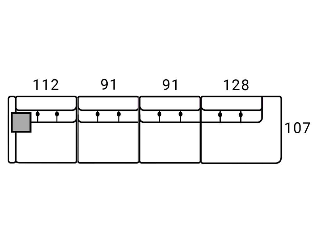 Sofá tapizado en piel fijo, deslizante o relax Claudia de Bobbio - 5