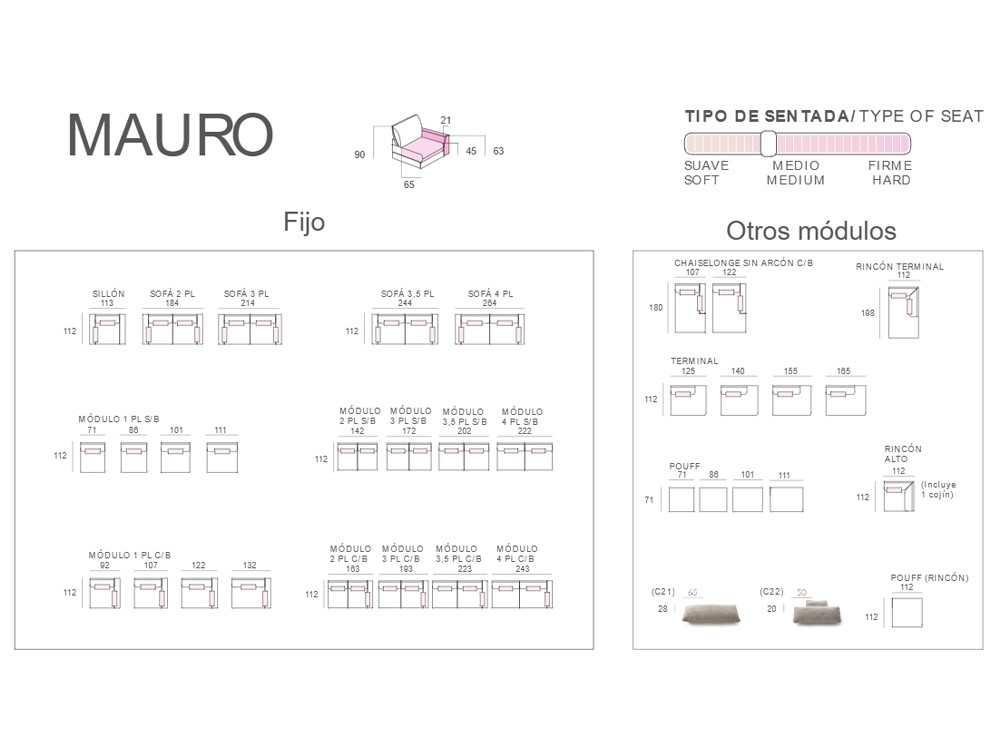 Sofá rinconera Mauro de Bobbio - 6