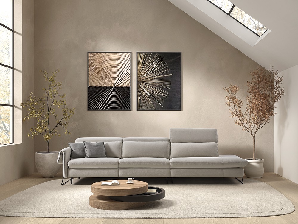 Sofá fijo, deslizante o relax Elliot de Bobbio - 5