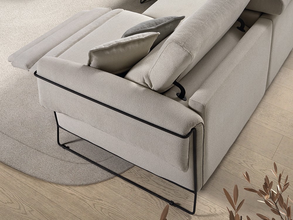 Sofá fijo, deslizante o relax Elliot de Bobbio - 2